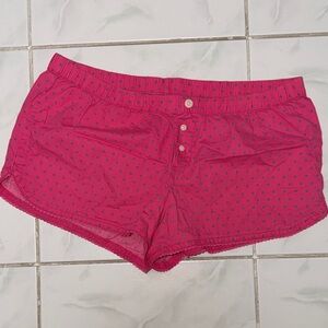 Xhilaration Pink Sleepwear with Gray Polka Dots